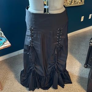 Black Chicstar Steampunk / Victorian Skirt in Size 24.